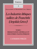 Les Industries lithiques taillées de Franchthi (Argolide, Grèce), Volume 1