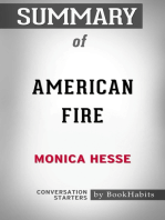 Summary of American Fire: Love, Arson, and Life in a Vanishing Land