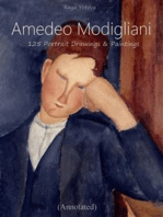 Amedeo Modigliani: 125 Portrait Drawings & Paintings (Annotated)