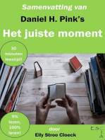 Samenvatting van Daniel H Pink's Het Juiste Moment