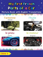 My First French Parts of a Car Picture Book with English Translations: Teach & Learn Basic French words for Children, #8