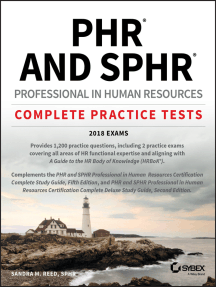 PHR and SPHR Professional in Human Resources Certification Complete  Practice Tests by Sandra M. Reed - Ebook | Scribd