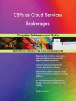 CSPs as Cloud Services Brokerages Complete Self-Assessment Guide