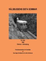 Rälsbussens sista sommar: En resa 1984 Älmhult - Sölvesborg