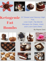 Ketogenic Fat Bombs:57 Sweet and Savory High Fat, Low Carb Recipes for Paleo, Keto and Low-Carb Diet: Keto CookBooks, #1