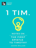 Notes on the First Epistle to Timothy: New Testament Bible Commentary Series