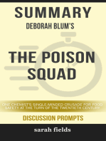 Summary: Deborah Blum's The Poison Squad: One Chemist's Single-Minded Crusade for Food Safety at the Turn of the Twentieth Century