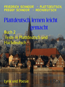 Lesen Sie Plattdeutsch Lernen Leicht Gemacht Online Von Friedrich Schnoor Plattdeutsch Und Freddy Schnoor Hochdeutsch Bucher