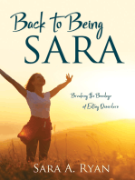 Back to Being Sara: Breaking the Bondage of Eating Disorders