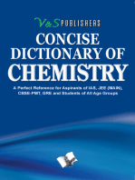 Concise Dictionary Of Chemistry: Important terms used in Chemistry and their accurate explanation