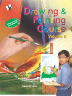 Drawing & Painting Course Volume - Ii (Free Watercolours & Paintbrush): A practical course to learn how to draw lines, sketches, figures, composites - using water colour