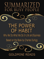 The Power of Habit - Summarized for Busy People: Why We Do What We Do In Life and Business: Based on the Book by Charles Duhigg