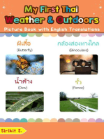 My First Thai Weather & Outdoors Picture Book with English Translations