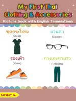 My First Thai Clothing & Accessories Picture Book with English Translations