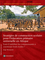 Stratégies de construction scolaire pour l'éducation primaire universelle en Afrique