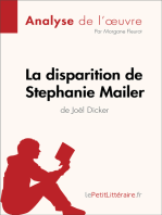 La disparition de Stephanie Mailer de Joël Dicker (Analyse de l'oeuvre): Analyse complète et résumé détaillé de l'oeuvre