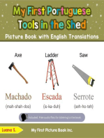 My First Portuguese Tools in the Shed Picture Book with English Translations