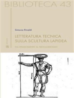 Letteratura tecnica sulla scultura lapidea: Dal Rinascimento al Neoclassicismo