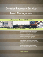 Disaster Recovery Service-Level Management A Complete Guide - 2019 Edition