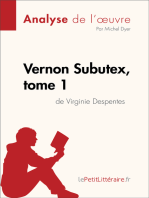 Vernon Subutex, tome 1 de Virginie Despentes (Analyse de l'oeuvre): Analyse complète et résumé détaillé de l'oeuvre
