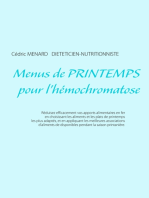 Menus de printemps pour l'hémochromatose