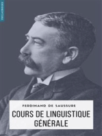 Cours de linguistique générale