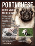 Portuguese Short Stories For Beginners: 50 Dialogues with Bilingual Reading and Pugs images to Learn Portuguese Vocabulary