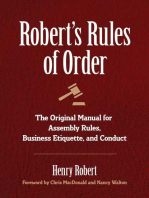 Robert's Rules of Order: The Original Manual for Assembly Rules, Business Etiquette, and Conduct