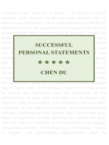 College personal statement examples 250 words picture