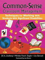 Common-Sense Classroom Management: Techniques for Working with Students with Significant Disabilities