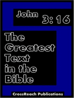 John 3:16: The Greatest Text in the Bible