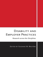 Disability and Employer Practices: Research across the Disciplines