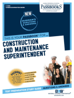 Construction and Maintenance Superintendent: Passbooks Study Guide