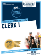 Clerk I: Passbooks Study Guide