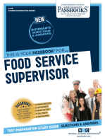 Food Service Supervisor: Passbooks Study Guide
