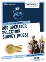 Bus Operator Selection Survey: Passbooks Study Guide