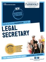 Legal Secretary: Passbooks Study Guide