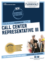 Call Center Representative III: Passbooks Study Guide