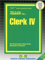 Clerk IV: Passbooks Study Guide