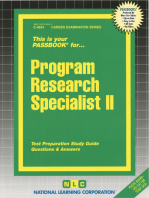 Program Research Specialist II: Passbooks Study Guide