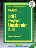DHSES Program Administrator II, III: Passbooks Study Guide