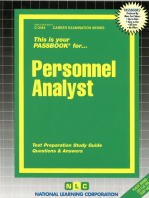 Personnel Analyst: Passbooks Study Guide