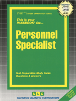 Personnel Specialist: Passbooks Study Guide