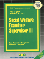 Social Welfare Examiner Supervisor III: Passbooks Study Guide