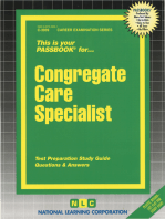 Congregate Care Specialist: Passbooks Study Guide