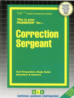 Correction Sergeant: Passbooks Study Guide
