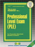 Professional Level Exam (PLE): Passbooks Study Guide