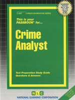 Crime Analyst: Passbooks Study Guide