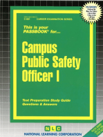 Campus Public Safety Officer I: Passbooks Study Guide