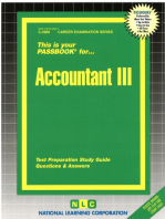 Accountant III: Passbooks Study Guide